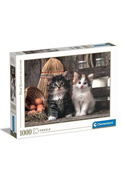 CLEMENTONI - 1000 Parça High Quality Collection Yetişkin Puzzle - Lovely Kittens 39340