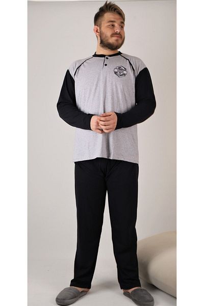 ŞİPKA 100% COTTON SUPERIOR MEN'S PLUS SIZE PAJAMA SET 915