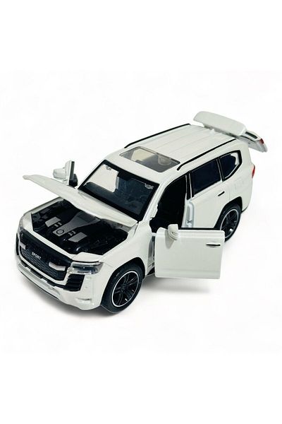tmtoysandmore تويوتا لاند كروزر دييكاست معدن نموذج باب غطاء صندوق السيارة قابل للسحب 1:32