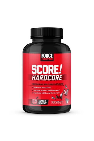 force factor Score Hardcore Maca , Ginseng 120 Tablet (ERKEKLERE ÖZEL)