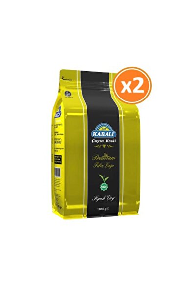 Karali Çay Karali Premium Filiz Dökme Siyah Çay 1 Kg X 2 Adet