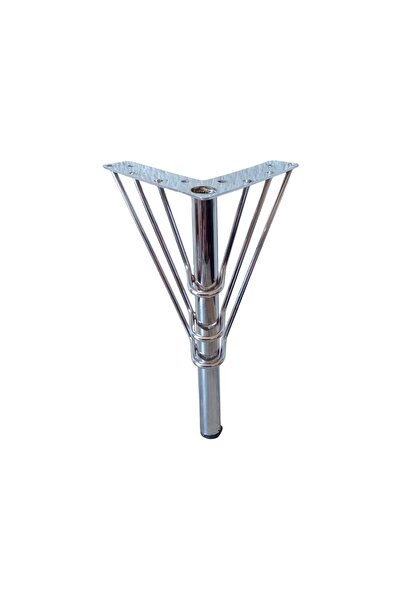 Lion Flamingo Model Krom Koltuk Kanepe Tv Ünitesi Ayağı Metal 15cm (4LÜ PAKET)