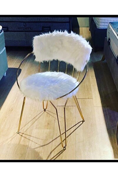 Masterline İstanbul Modeli Peluş Tel Sandalye