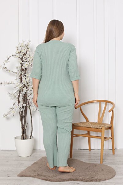 FAMES PİJAMA Plus Size Εποχιακό Σετ Πιτζάμες Άνετο