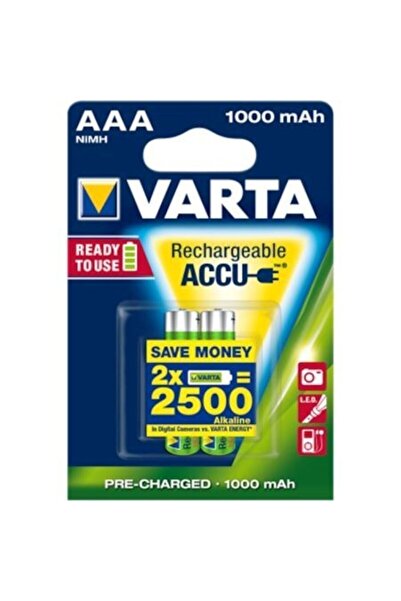 Varta 1.2v 1000ma Nimh Şarjlı Ince Kalem Pil Aaa