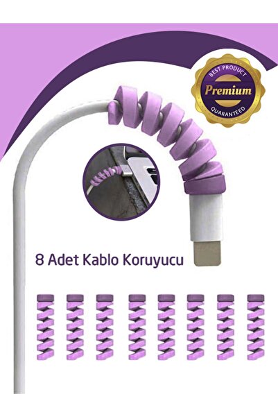 HOFFICE Spiral Kablo Koruyucu Set Şarj Cihazı Kablosu Koruyucu & Kulaklık Kab...