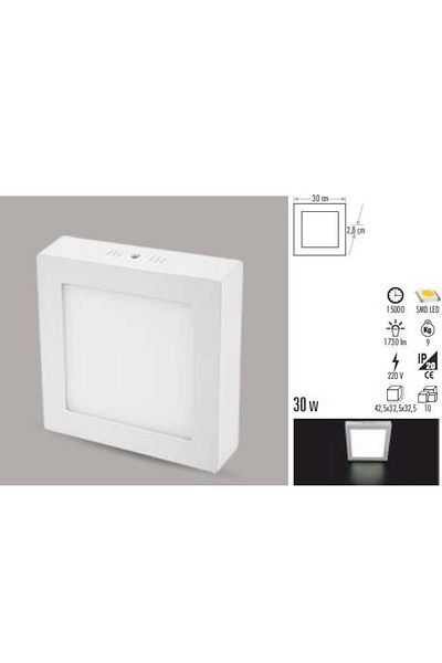 Cata Ct-5274 30W Alm. S.U Led Armature - Square Log 6 Pieces Cata
