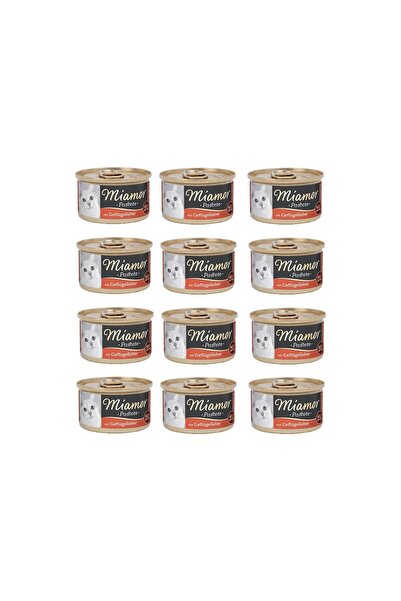 Miamor Ciğerli Kedi Konserve Yaş Mama 85 gr (12 ADET)