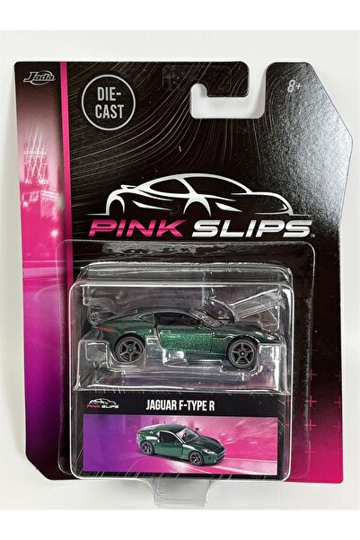 Jada Toys Jaguar F-Type R 1/64 Ölçek Jada Toys Pink Slips Metal Araba Diecast...
