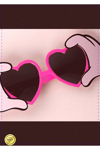OMZ Pink Heart Shaped Hand Figure Goggles - Girl Toy, Boy, Montessori O