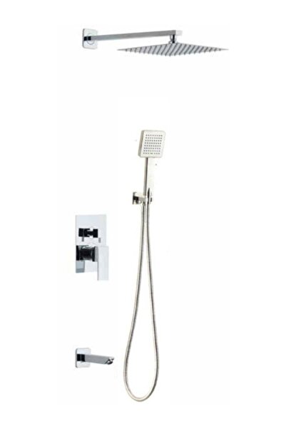 Newarc Aqua 941111S Ankastre 3 Yönlü Banyo Seti Krom