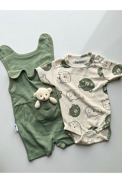 Bumbo All My Modam Short Sleeve Summer Jumpsuit with Teddy Bear