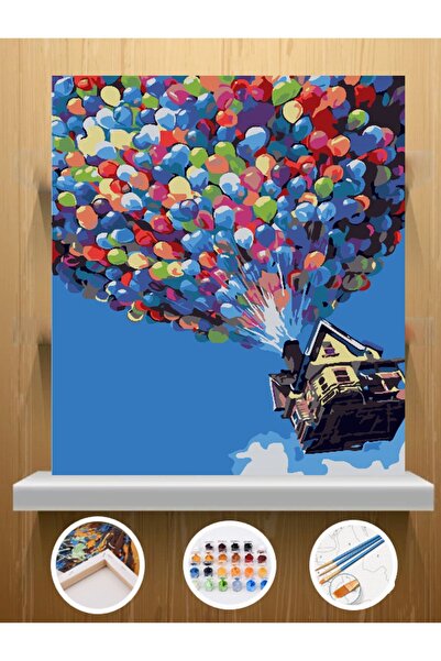 C&F-HOBBY Sayılarla Boyama Ve Hobi Seti Tuvale Gerilmiş Tablo Seti Kasnaklı 3...