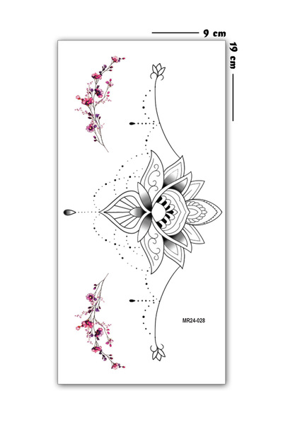 Jet Online Bel ve Göğüs Altı Sarkıt Modeli Geçici Dövme