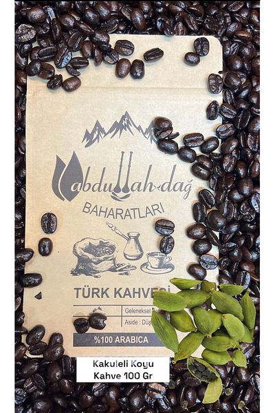 Hacıoğlu baharat Hatay Local - Fresh Dark Turkish Coffee with Cardamom 100 gr