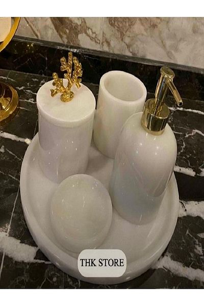 ege gross Marble 5-Piece Bathroom Set