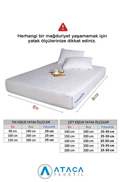 ATACA TEKSTİL Anthracite Colored Single and Double Elastic Sheet - 100% Cotton, Breathable Fabric