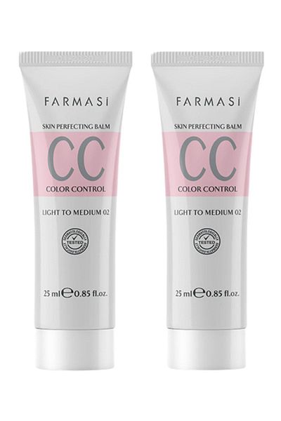 Farmasi Cc Cream - All in One - Light to Medium 02 25 ml - Pack of 2