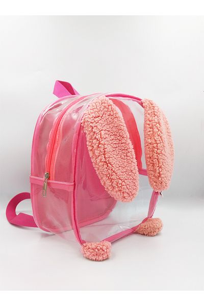 migie 0 - 6 Years Transparent Kindergarten/School/Daily Children's Backpack Pink Rabbit