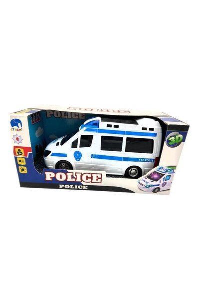 Vardem Oyuncak Çocuklar Için Pilli Işıklı Polis Arabası