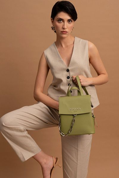 Sisley Rucsac verde pentru femei - SLY054