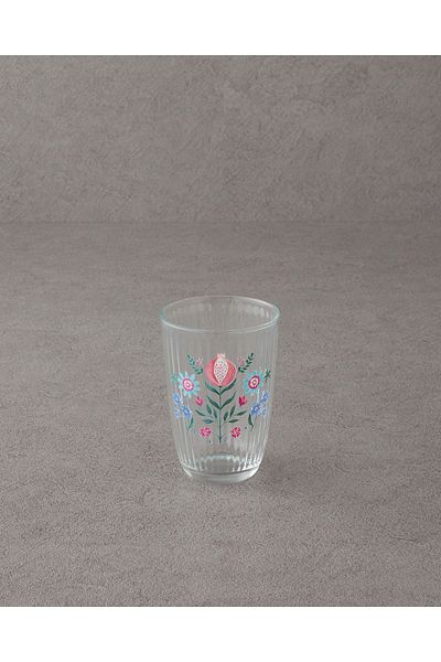 English Home 395 ml Blue Carnival Tulip Glass 2-Piece Glass
