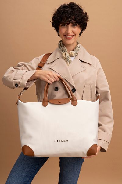Sisley Geantă de călătorie bej pentru femei - SLY023