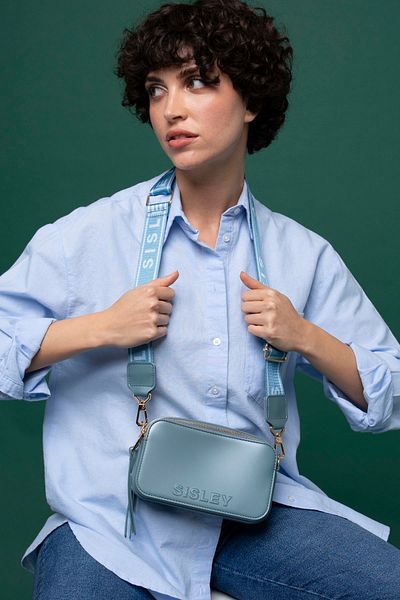 Sisley Geantă Crossbody albastră pentru femei - SLY002
