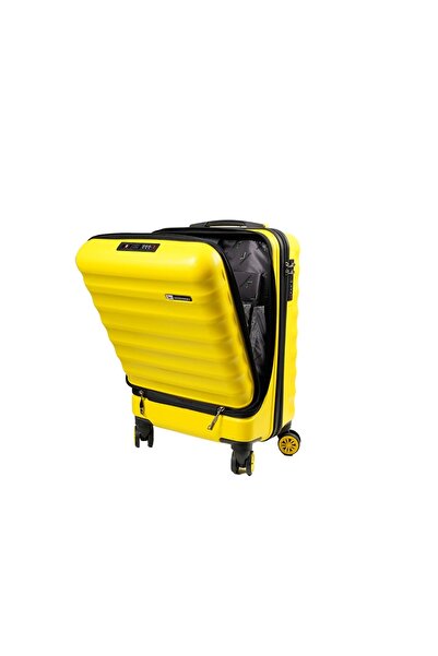Vegmann Wave Laptop Bölmeli Sarı Kabin Boy Valiz