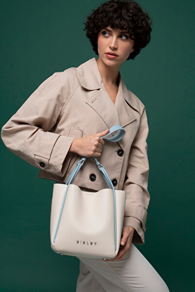 Sisley Beige-Blue Women's Shoulder Bag - Sly049
