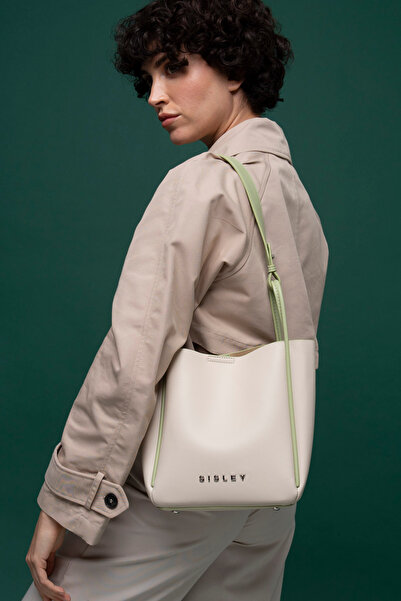 Sisley Beige-Green Women's Shoulder Bag - Sly049