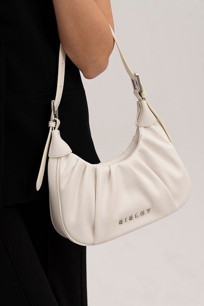 Sisley Geantă albă de umăr pentru femei - SLY098