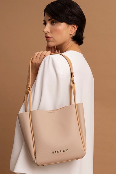 Sisley Nude Colored Women's Handbag - Sly049
