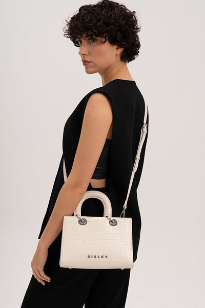 Sisley Geantă albă de damă - SLY116
