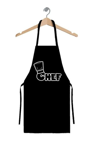 enmalife Chef Printed Black Duck Waterproof Fabric - Kitchen Cook Apron