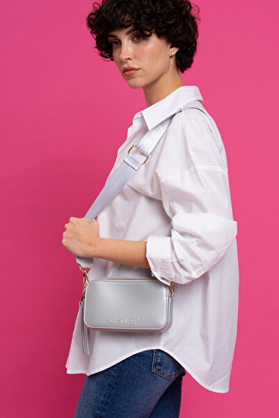 Sisley Silver Colored Women's Crossbody Bag - SLY002