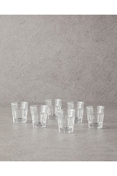 English Home Transparent Mona Glass 6 Pieces 45 ml Cup