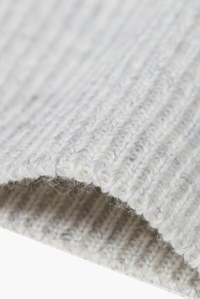 hateko Men's Melted Gray Classic Cut Half Fisherman Sweater