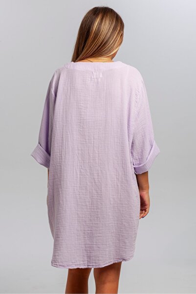 summer people Φόρεμα παραλίας 100% βαμβακερό μουσελίνα Oversize