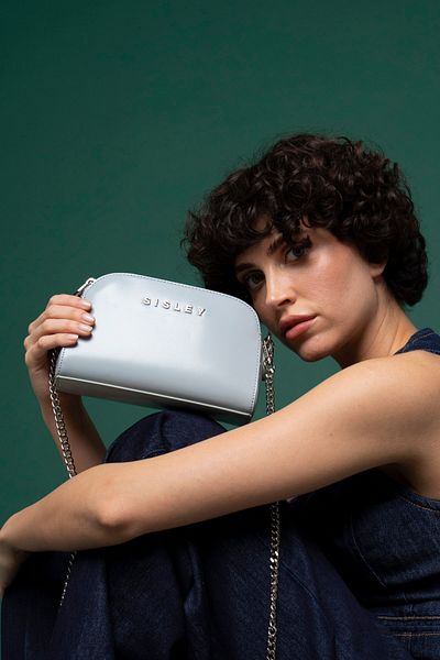 Sisley Geantă Crossbody albastră pentru femei - SLY041