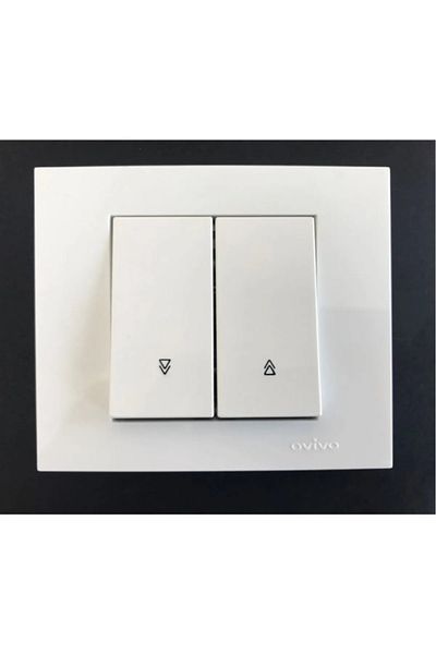 OVİVO تصميم الستائر البيضاء والإطار
