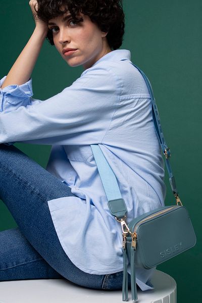 Sisley Geantă Crossbody albastră pentru femei - SLY002