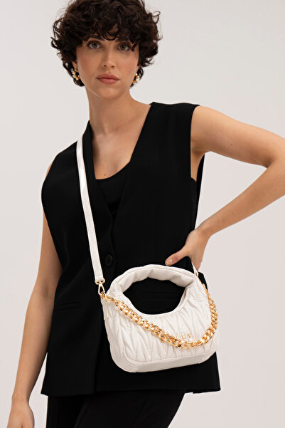 Sisley حقيبة يد نسائية بيضاء - SLY057