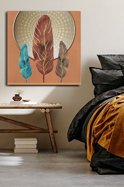Evinemoda Šareno lišće, jednodijelno kvadratno platno - slika na platnu
