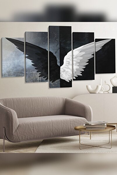 Evinemoda Melek Kanadı 5 Parça Kanvas - Canvas Tablo
