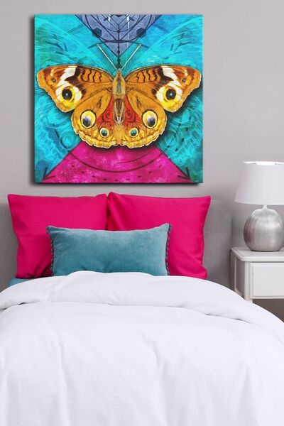 Evinemoda Leptir Jednodijelni Kvadratni Kanvas - Slika na Kanvasu