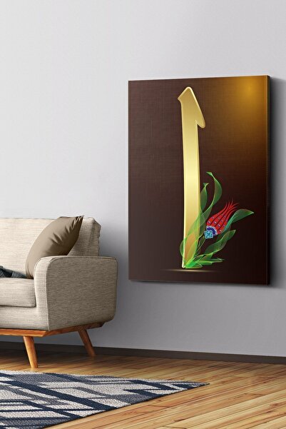 Evinemoda Elif Harfi Slika na platnu - Slika na platnu