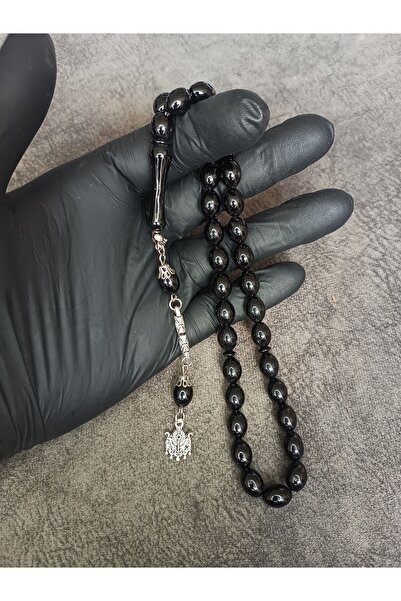 Mos Tespih Mărgele de rugăciune din pulbere de orz, chihlimbar negru