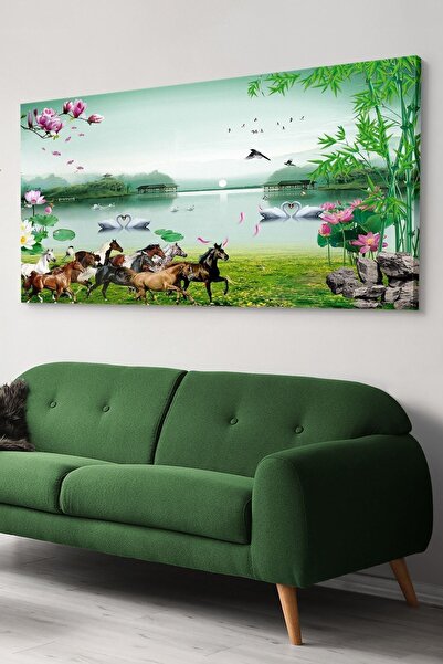 Evinemoda Doğadaki Atlar Kanvas-canvas Tablo