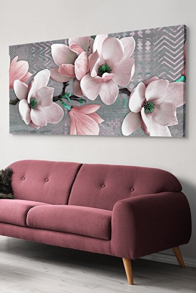 Evinemoda Çiçekler Tek Parça Kanvas - Canvas Tablo